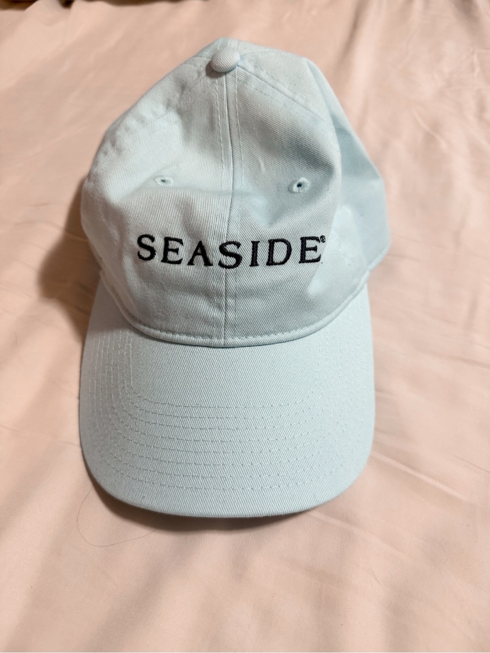 SEASIDE Embroidered Light Blue Baseball Cap